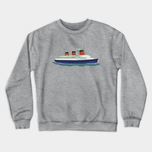 Nautical boat the Normandie Crewneck Sweatshirt by Mimie20